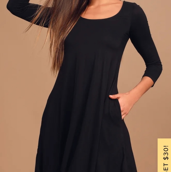 Cute black dress medium - Picture 3 of 8